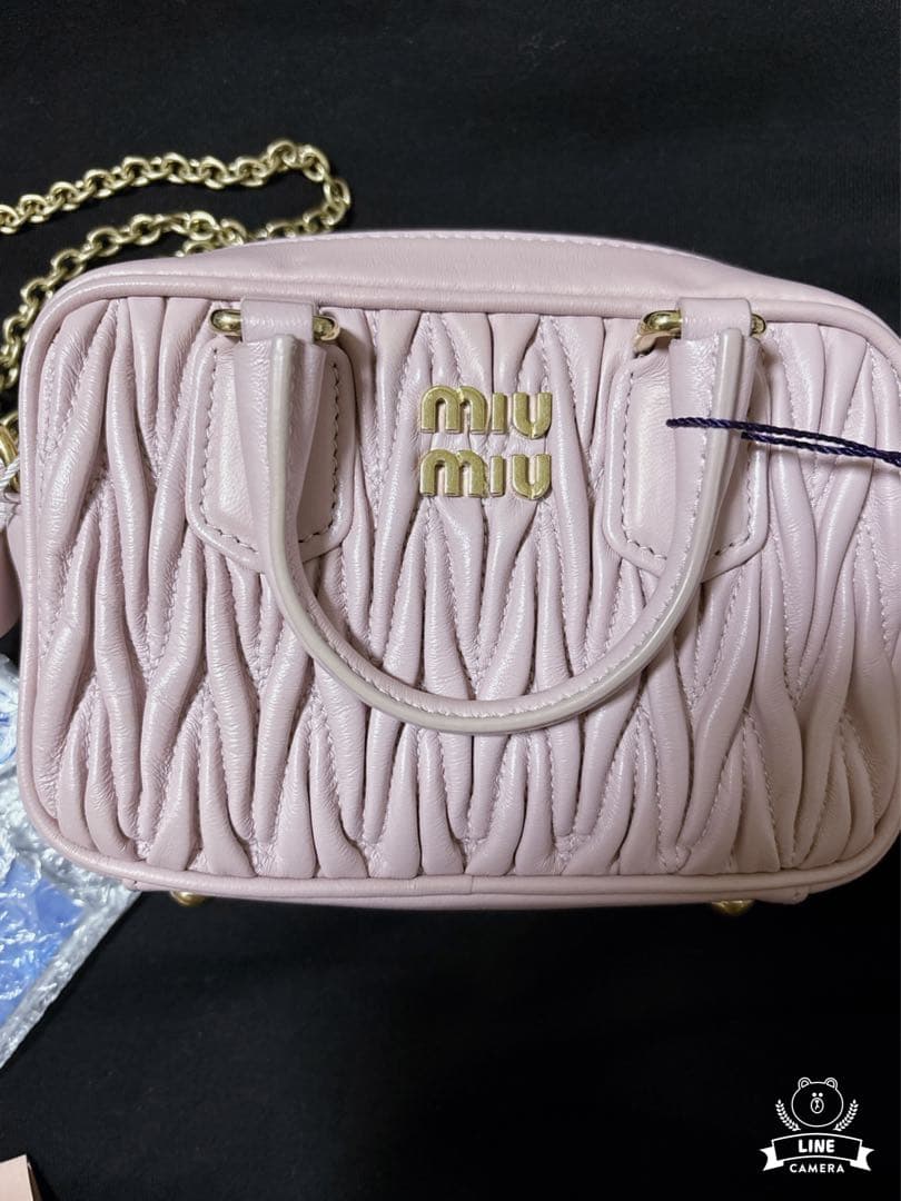 miumiu ショルダーバッグ ピンク