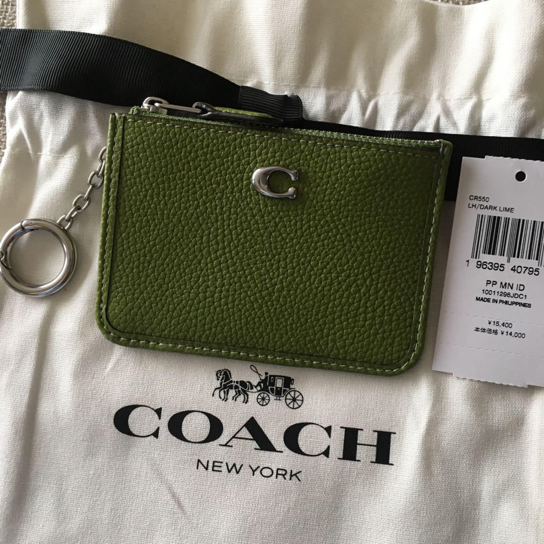 新品　コーチ COACH 定価15,400円 レザー スキニー ID 財布