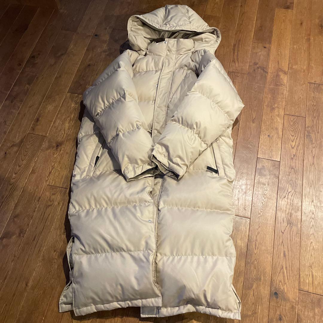 【極美品】X-united ベンチコート ロング ダウン　ベージュ　メンズＸＯ