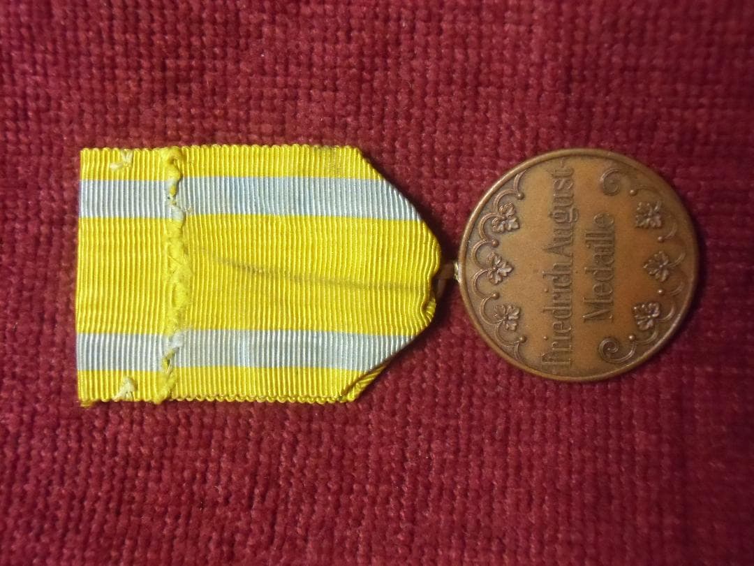 Ｗ帝政ドイツ軍/ザクセン王国＊フリードリッヒアウグストメダル（実物）