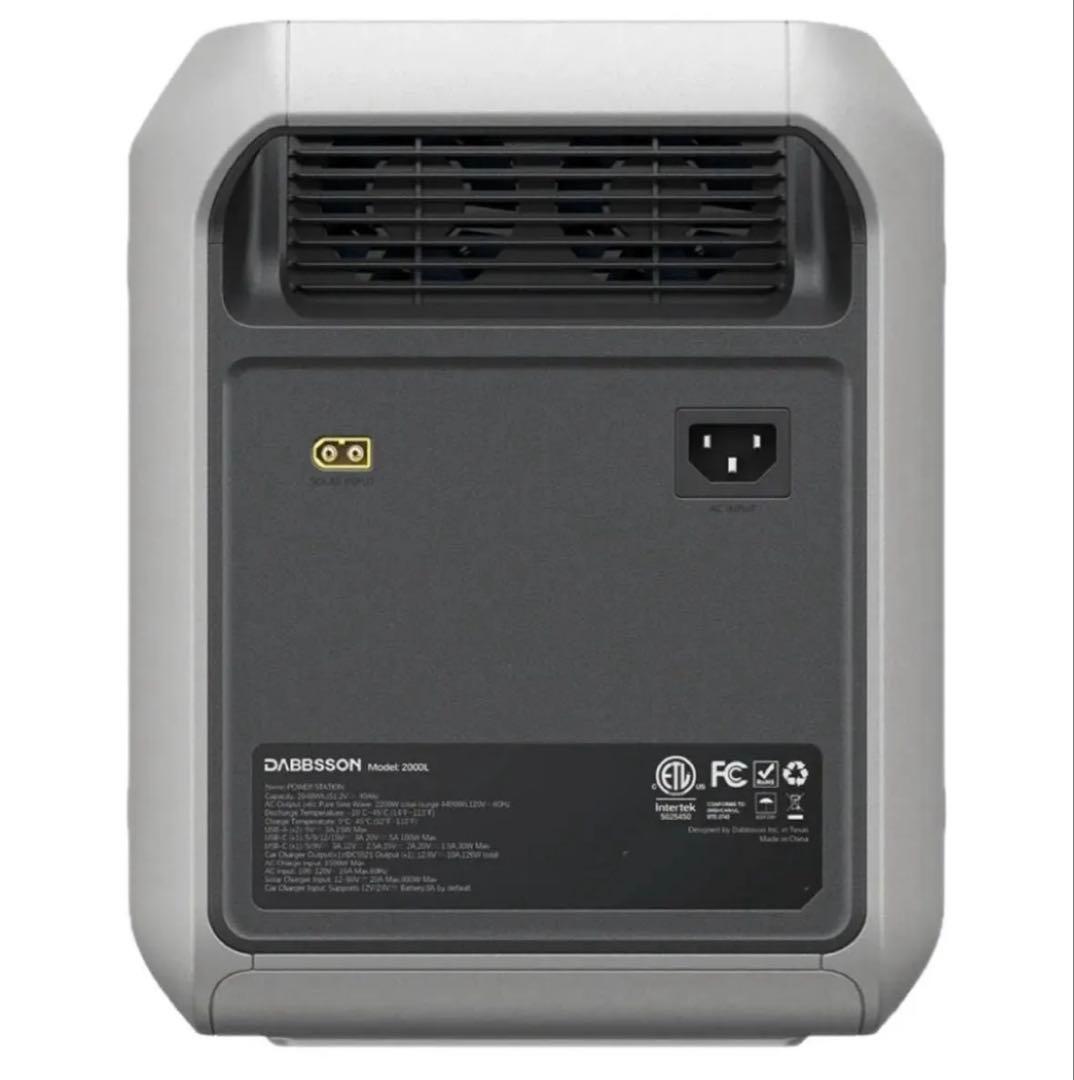 Dabbsson 2000L ポータブル電源2048Wh ダブソン　大容量
