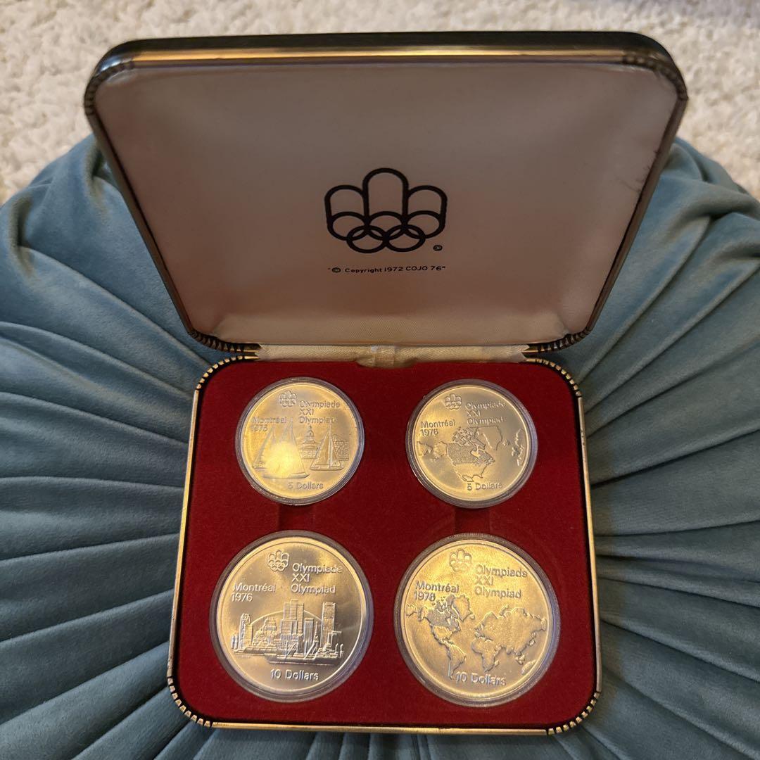 自宅保管品◾️ 1976年 カナダモントリオール五輪 記念銀貨セット
