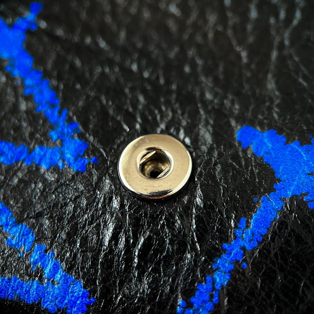 美品 バレンシアガ ペーパー ミニウォレット グラフィティ ブラック 財布