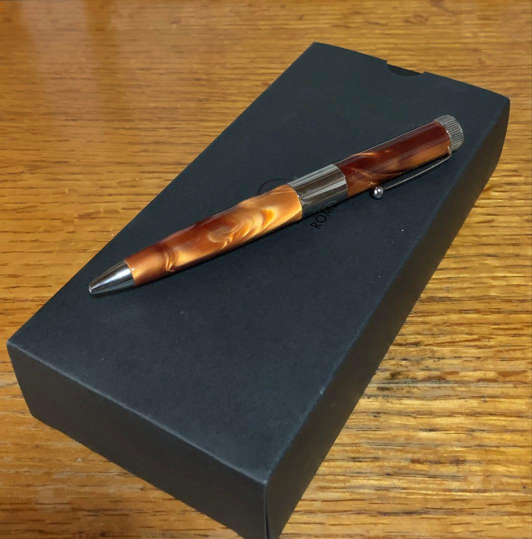 ROMEO ボールペン No.3 太軸 イタリアンアンバー