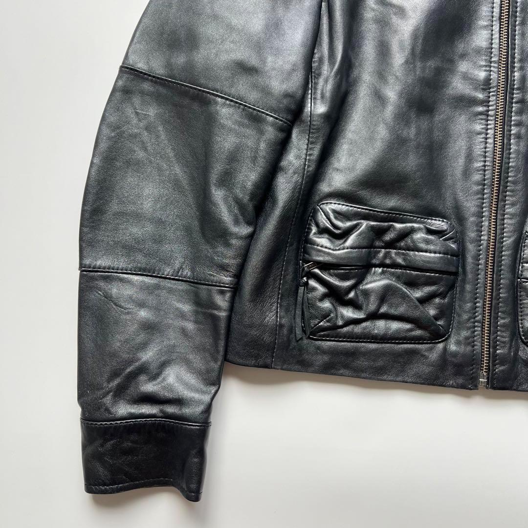 00s アルマーニエクスチェンジ アーカイブ 革ジャン ライダース A989
