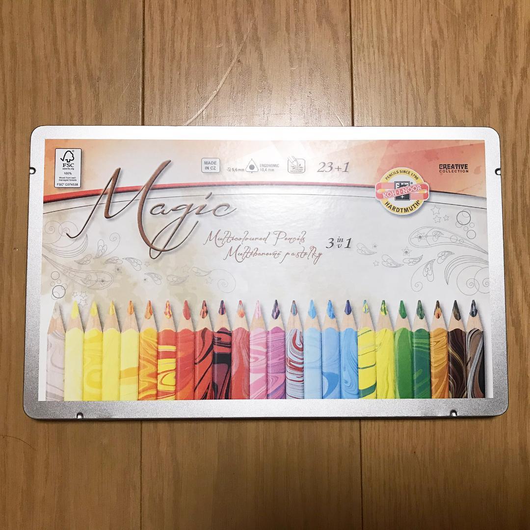 コヒノール　マジックペンシル　色鉛筆　24色セット