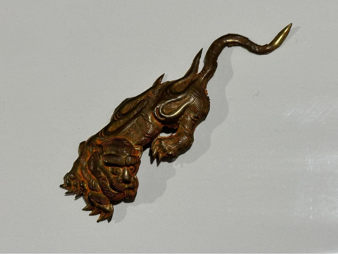 軍配団扇 時代金工 飾り金具 彫金 金属工芸