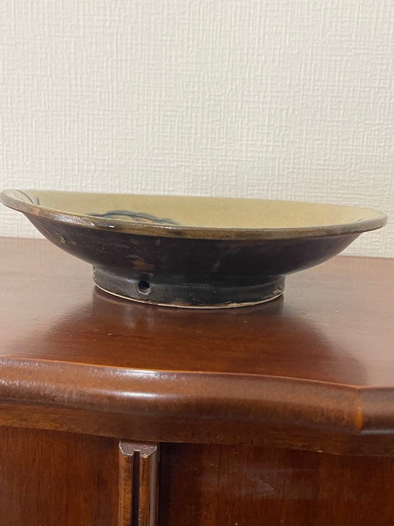 金城次郎 海老魚文 8寸皿 壺屋焼 沖縄 焼物 やちむん 直径約24cm