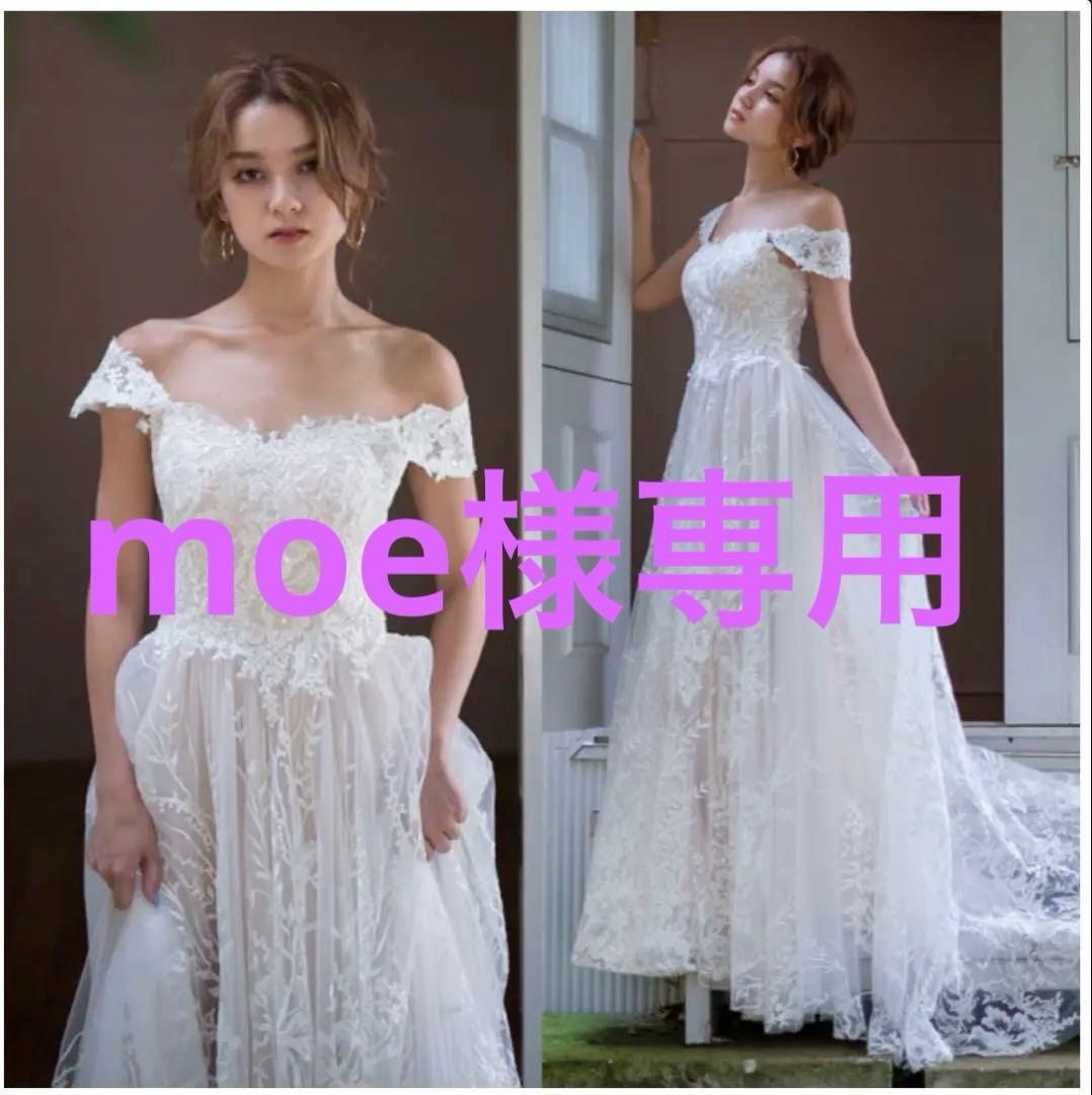 ドレスプロダクション　オフショルダーフラワーレースドレスW231