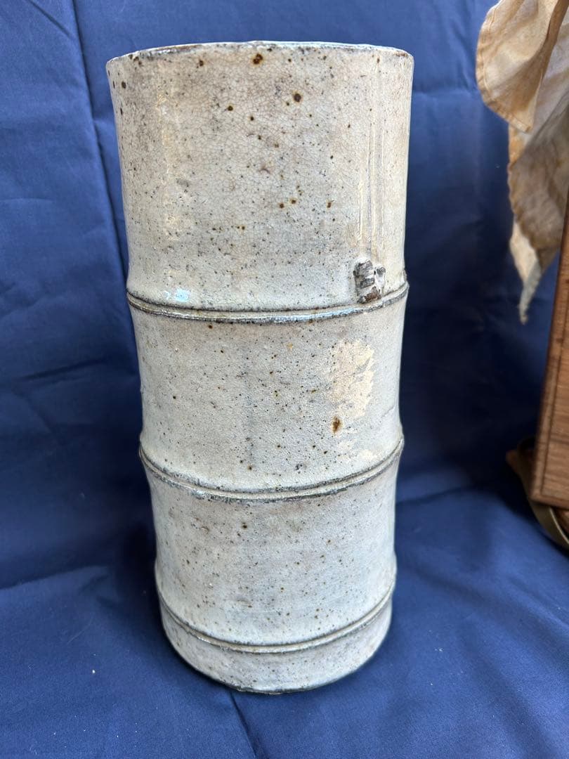 ◎ 粉引花器　時代物　茶器　床飾　骨董