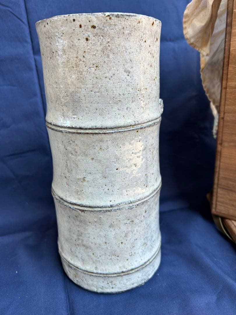 ◎ 粉引花器　時代物　茶器　床飾　骨董