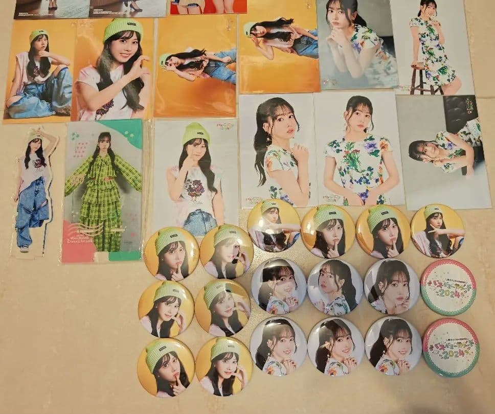 野中ここな 缶バッジ アクリルスタンド ブロマイド