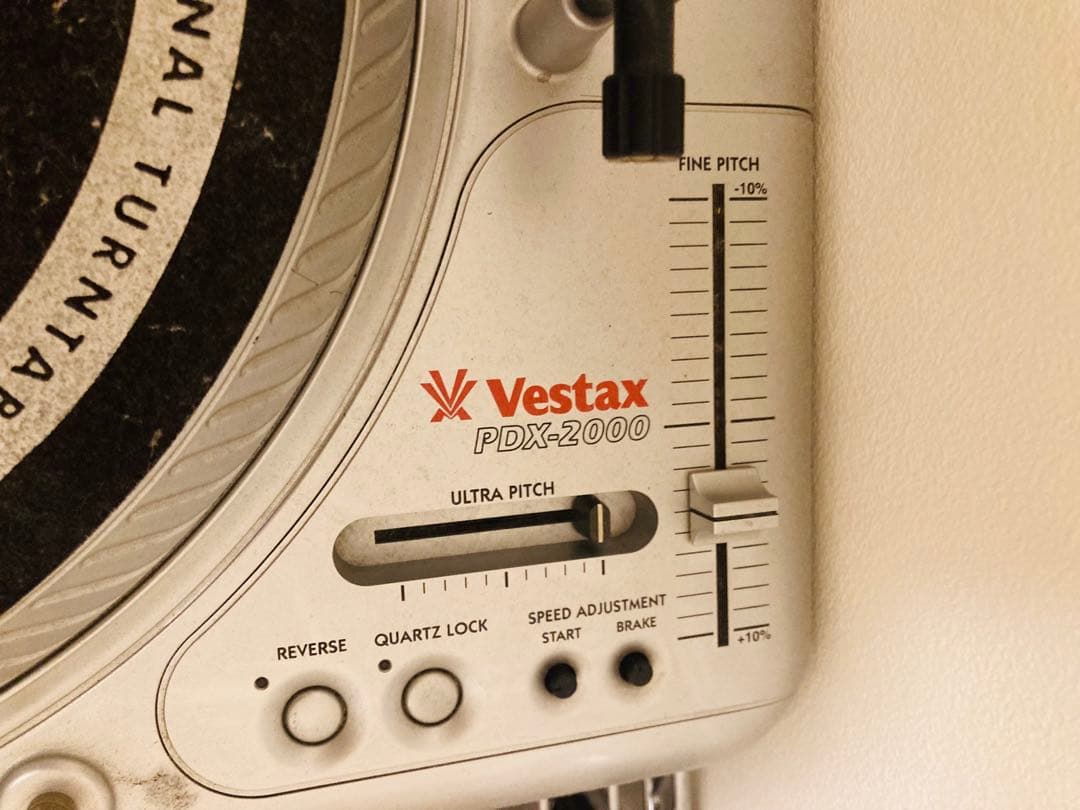 Vestax ターンテーブル2台、ミキサーセット 音動作確認無し※ジャンク品扱い