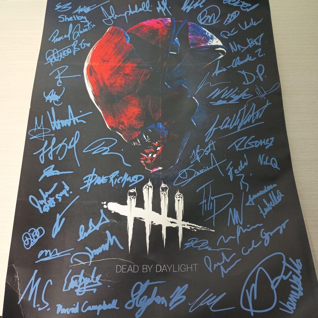 DEAD BY DAYLIGHT レアサイン入りポスター