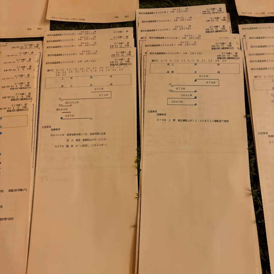 鉄道　スタフ　籠原区　13行路