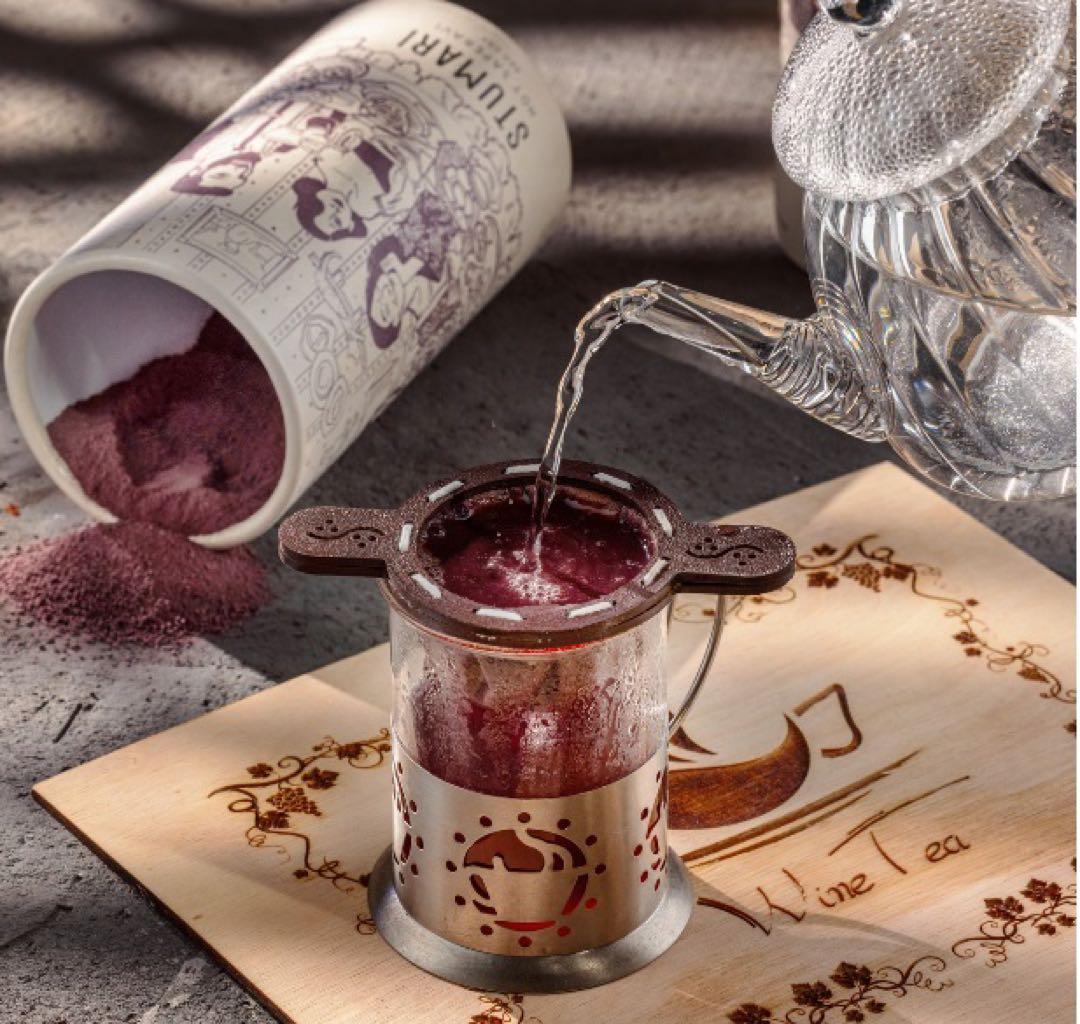 高ポリフェノール　ノンアルコール　ワインティー　100g粉末入り　２本セット