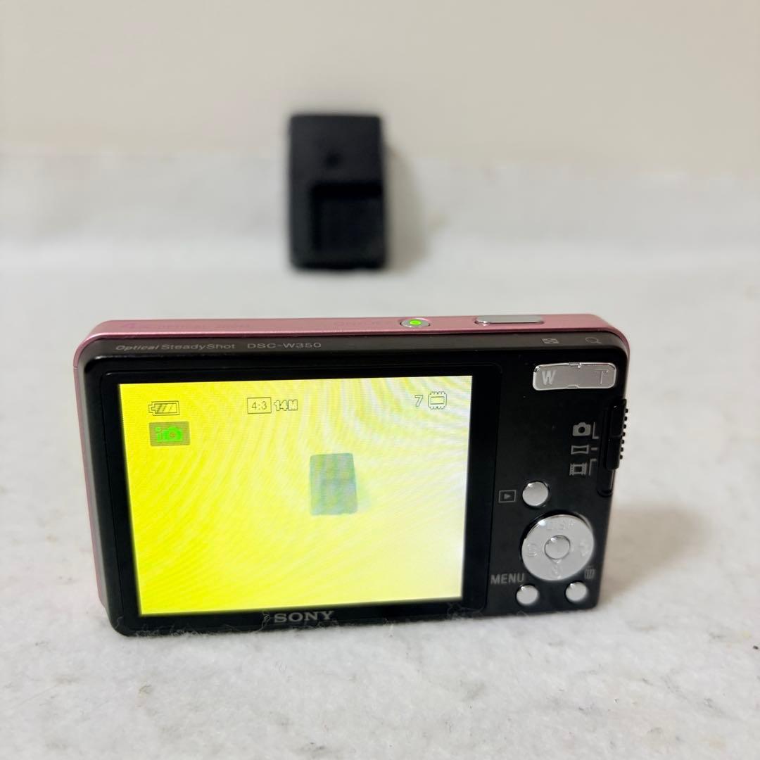 SONY Cyber−Shot DSC-W350 ピンク コンデジ 美品