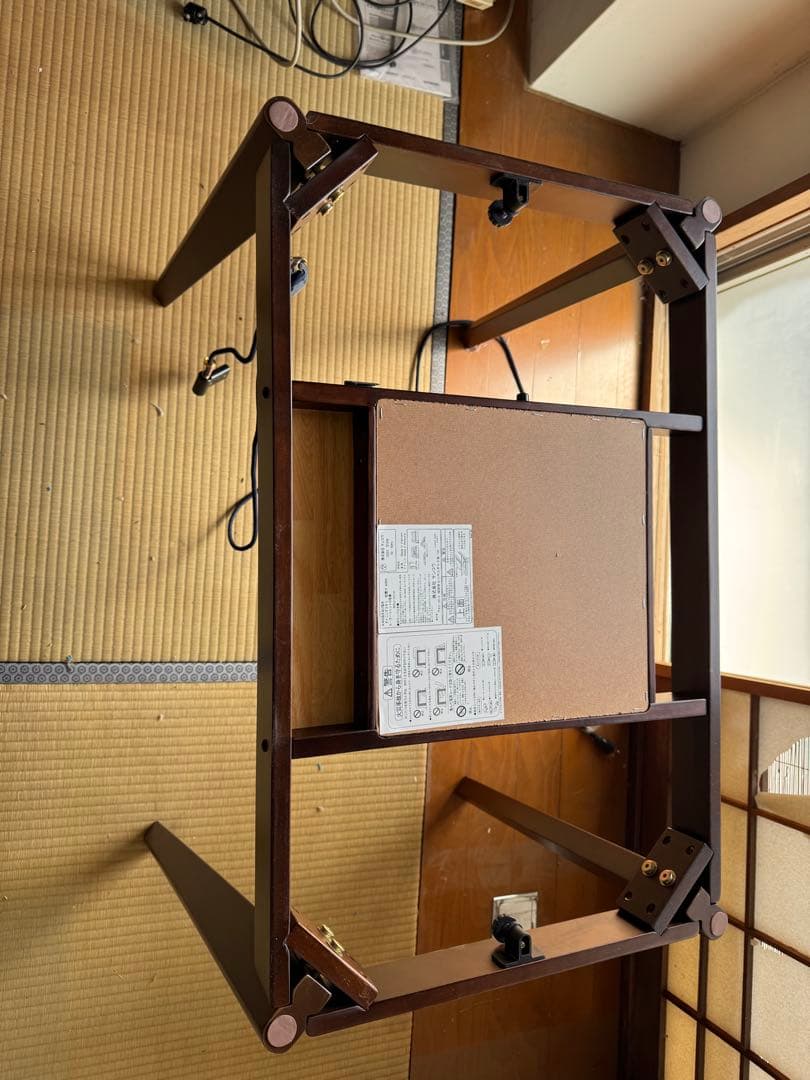 全国発送無料　木目調こたつダイニングテーブル オールシーズン対応