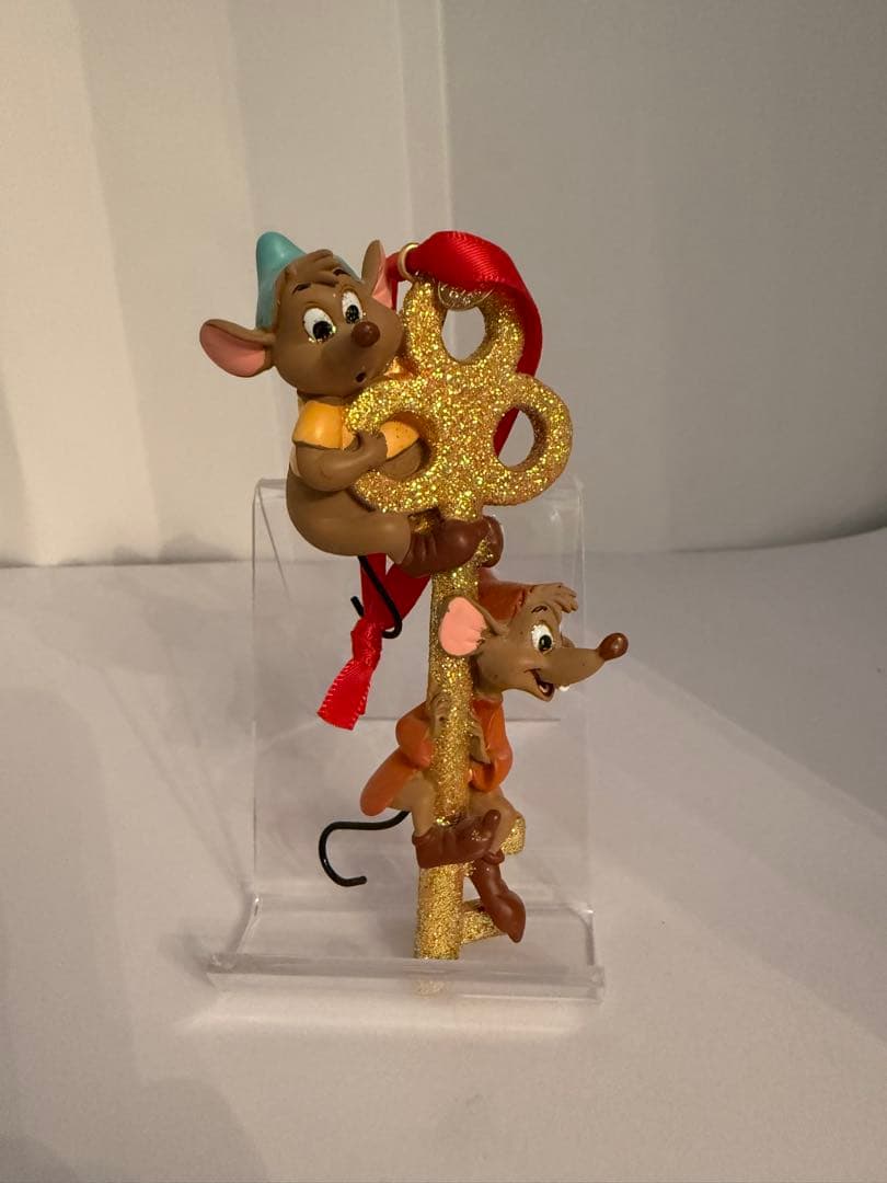 シンデレラ　ジャックとガスのキーオーナメント　クリケットオーナメント