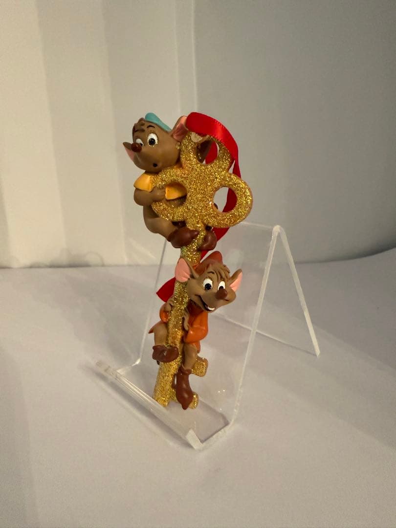 シンデレラ　ジャックとガスのキーオーナメント　クリケットオーナメント