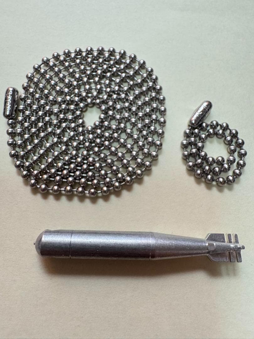 米軍 実物 SWEET HEART JEWELRY ネックレス シルバー魚雷