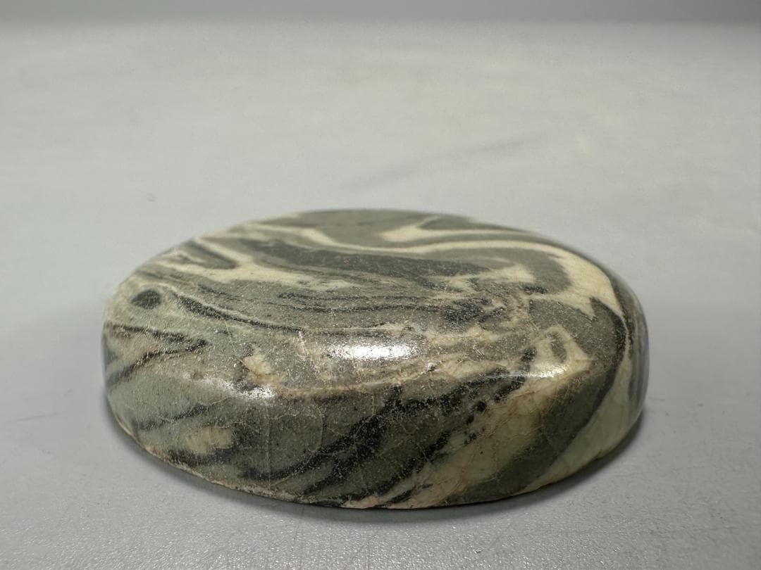 朝鮮古美術　15～16世紀　李朝時代 粉青沙器　練上　絞胎　小合　香合韓国美術