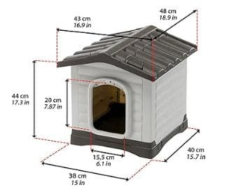 @@ferplast社製 ドッグヴィラ 50 ハウス 犬小屋 屋外 屋内@@09