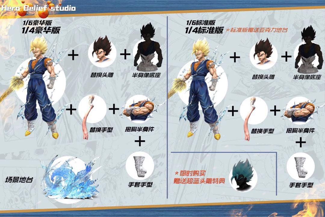 ベジット　ドラゴンボール　フィギュア　１／６スケール　標準版と豪華版選択可