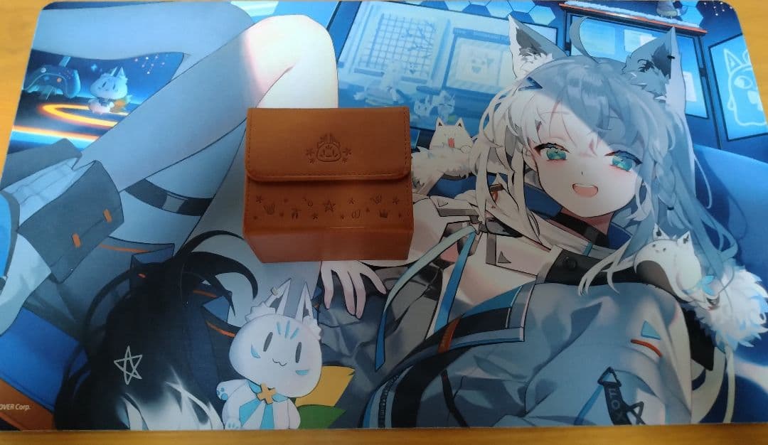 白上フブキ　4周年記念 プレイマット　デッキケース