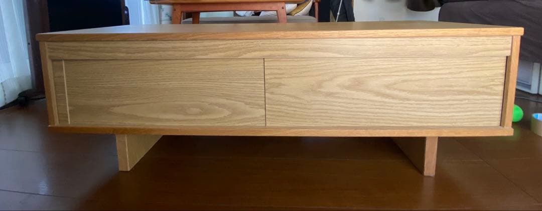 【廃盤】 無印良品 オーク材 テレビボード 幅110 引き戸仕様