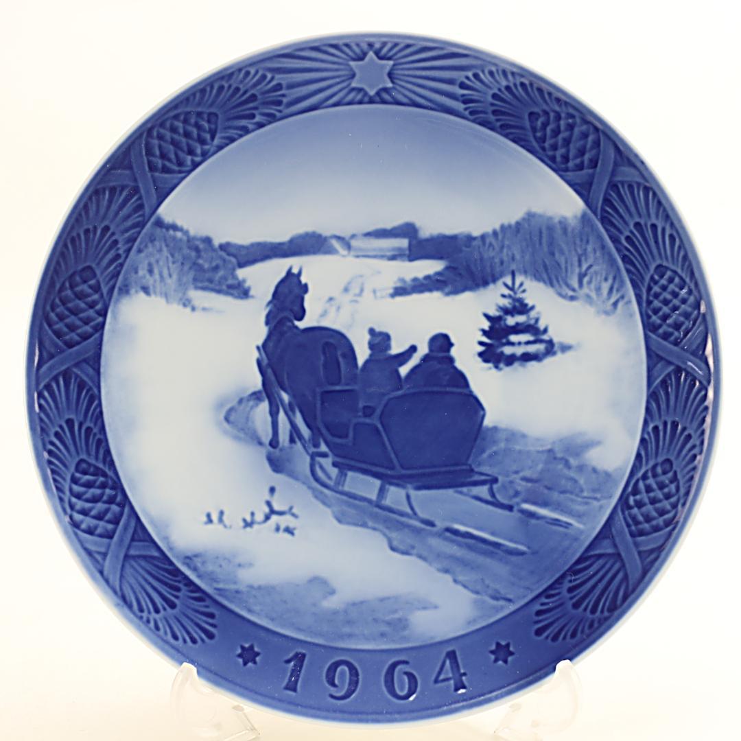 1964年「クリスマスツリーを採りに行く」イヤープレート ロイヤルコペンハーゲン