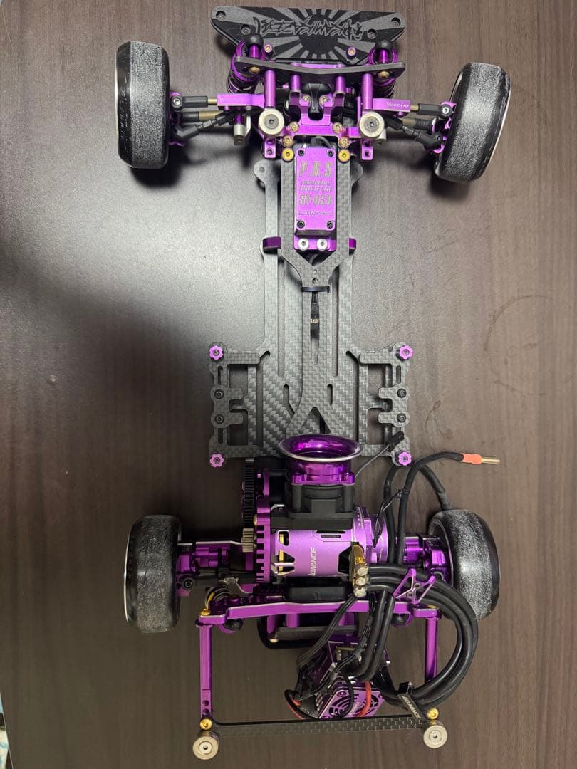 Yokomo RCラジコン YD-2sxⅡ改sxⅢ パープルフルカスタム