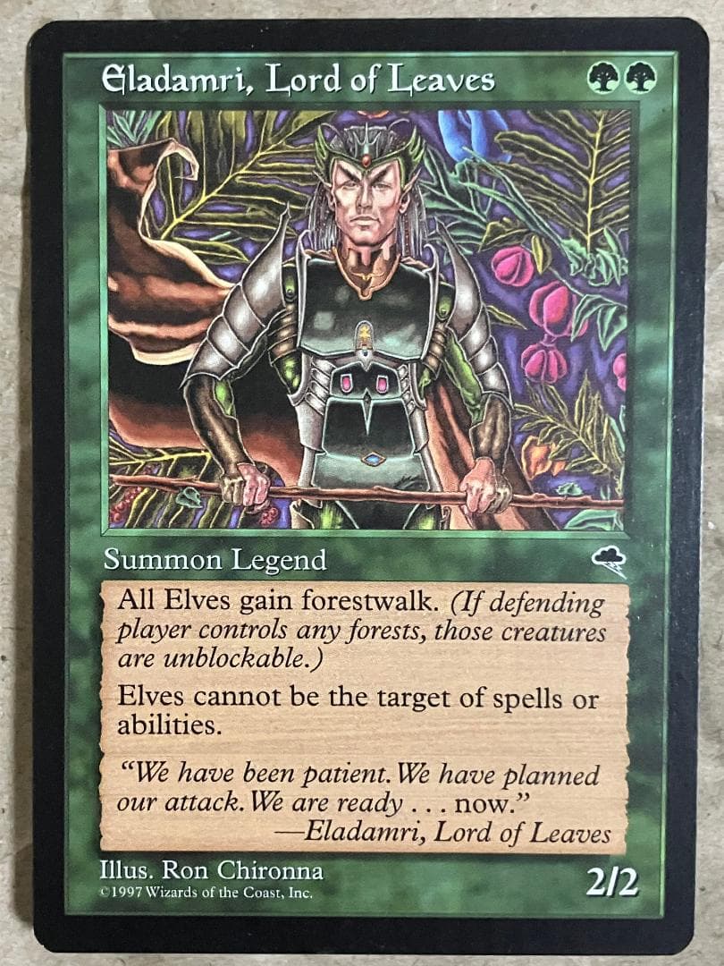 Eladamri Lord of Leaves／葉の王エラダムリー(英語版2枚)