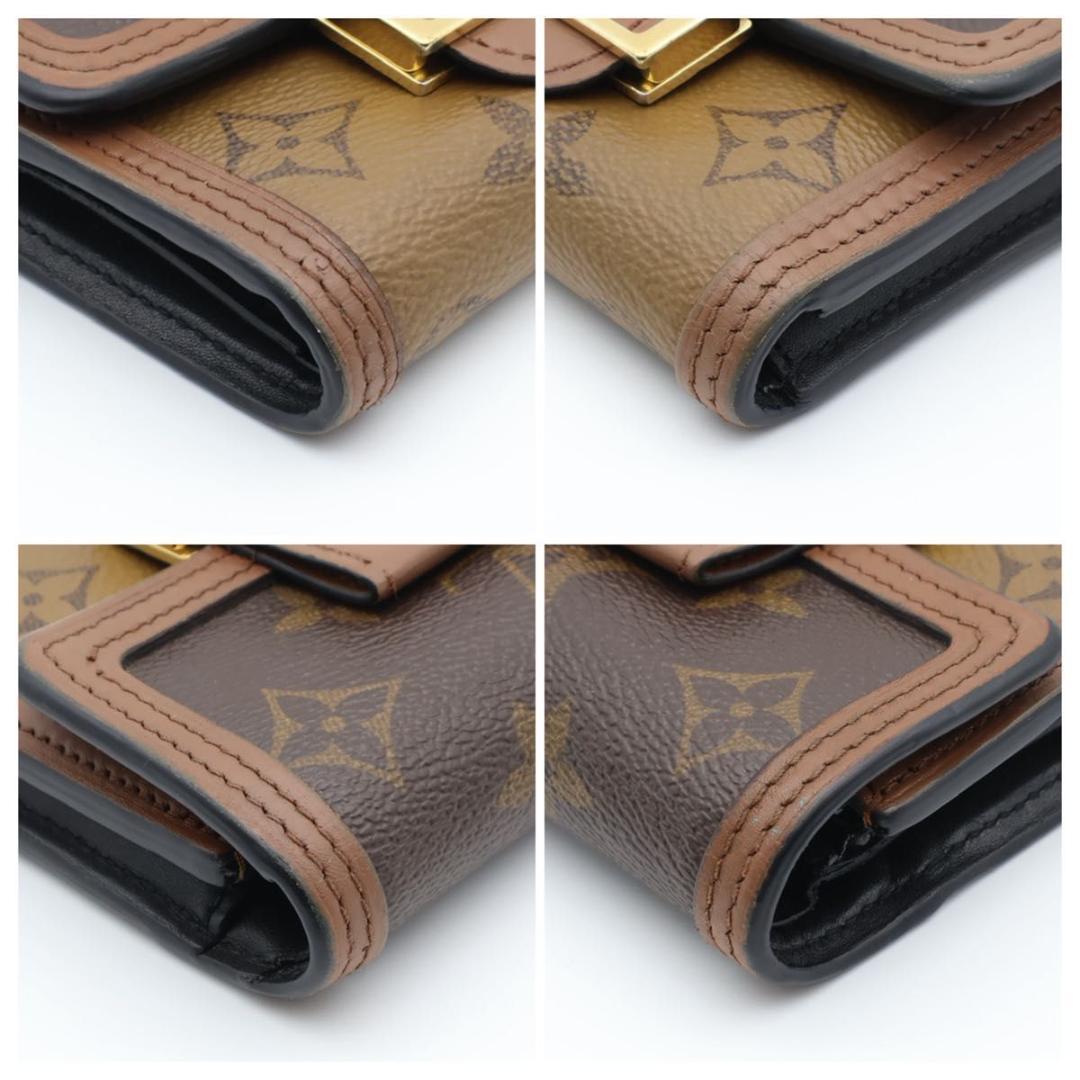 【極美品】ルイヴィトン　ドーフィーヌコンパクト　モノグラムリバース　三つ折り財布