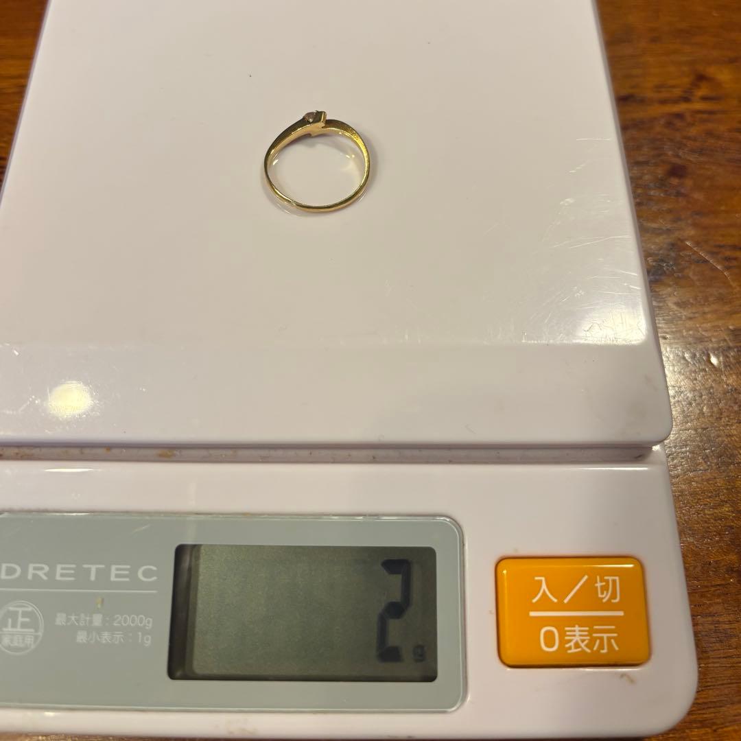 4℃ヨンドシー　K18ダイヤモンドリング