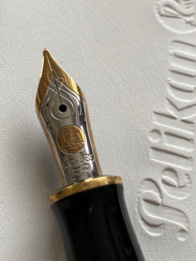 ペリカン Pelikan スーベレーンM400 緑稿　EF 万年筆