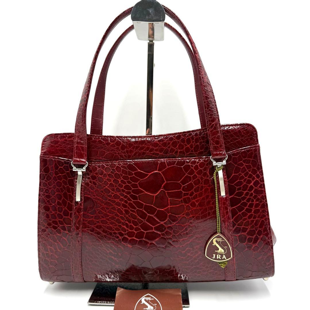 【超美品　未使用級】　激レア　JRA タートルレザー　ハンドバッグ　草履セット