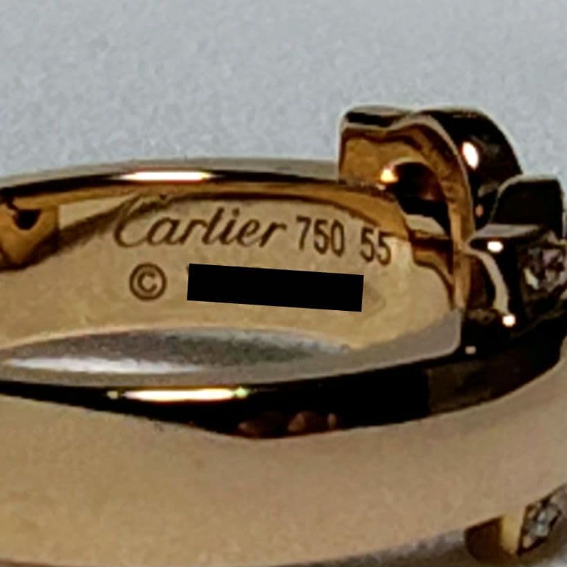 カルティエ 2Cブークルセ　K18ピンクゴールド　ダイヤモンド　箱•証明書等付