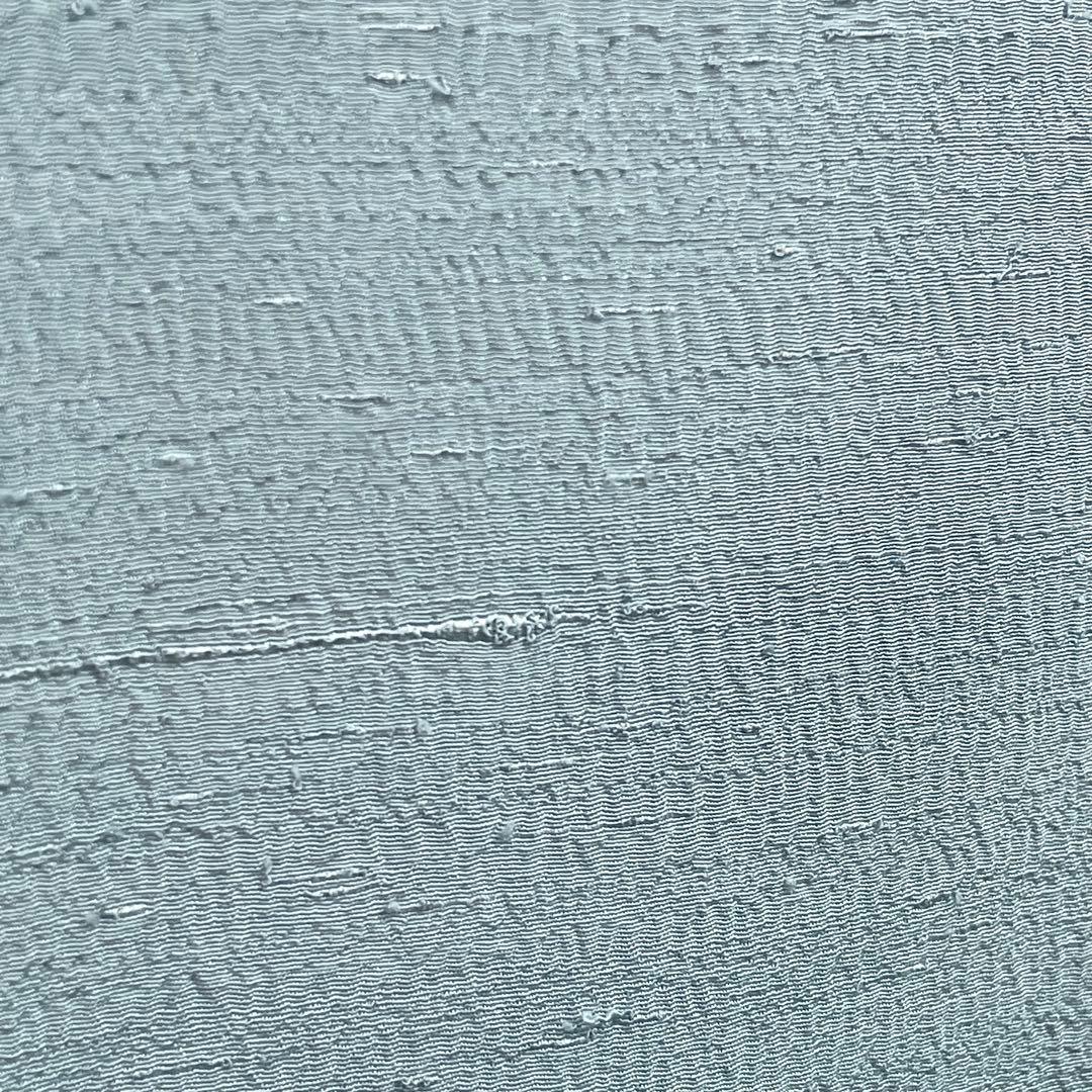 ［ 紬/色無地 ］生紬　袷　正絹　水色　縮緬　ちりめん　人気色　仕付け糸付き