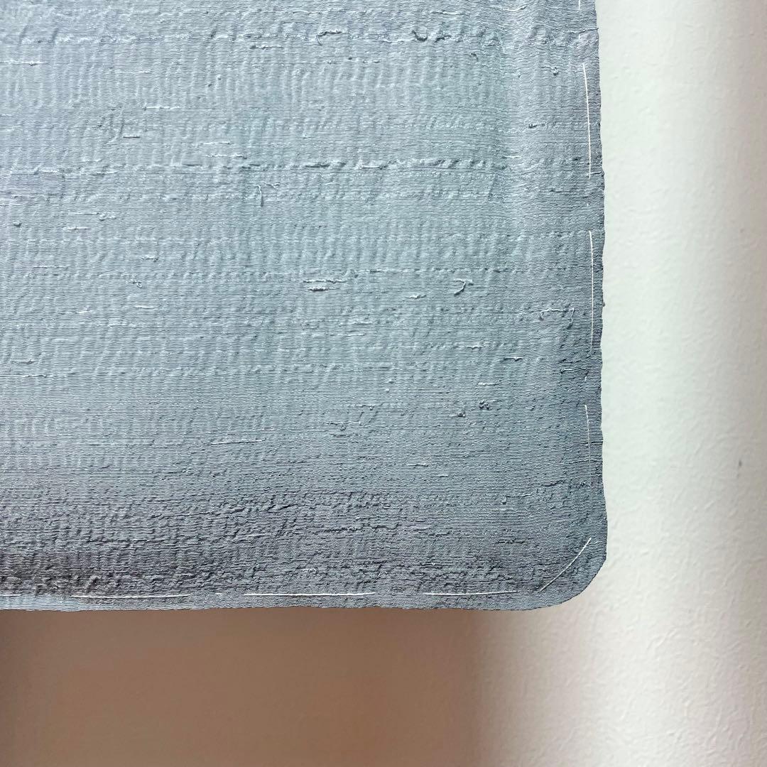 ［ 紬/色無地 ］生紬　袷　正絹　水色　縮緬　ちりめん　人気色　仕付け糸付き