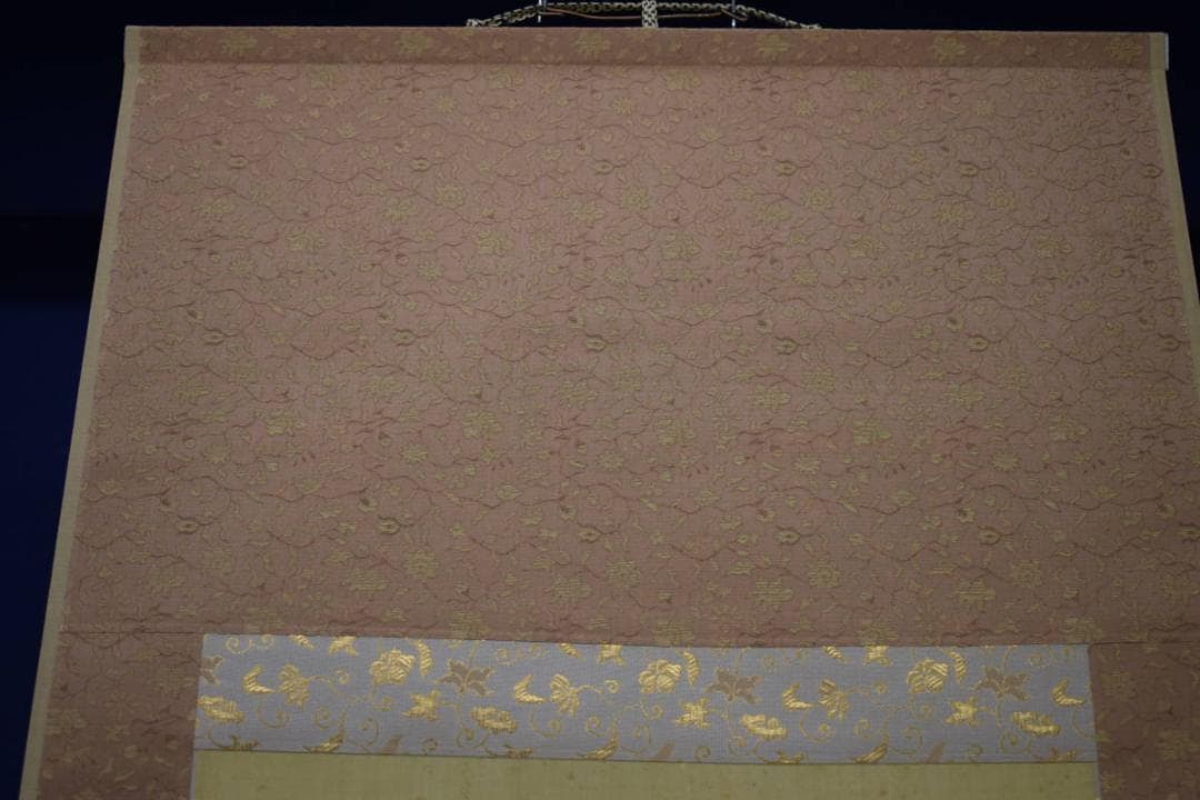 真作/有竹田世美/山水山村人物図/布袋屋掛軸HJ-220