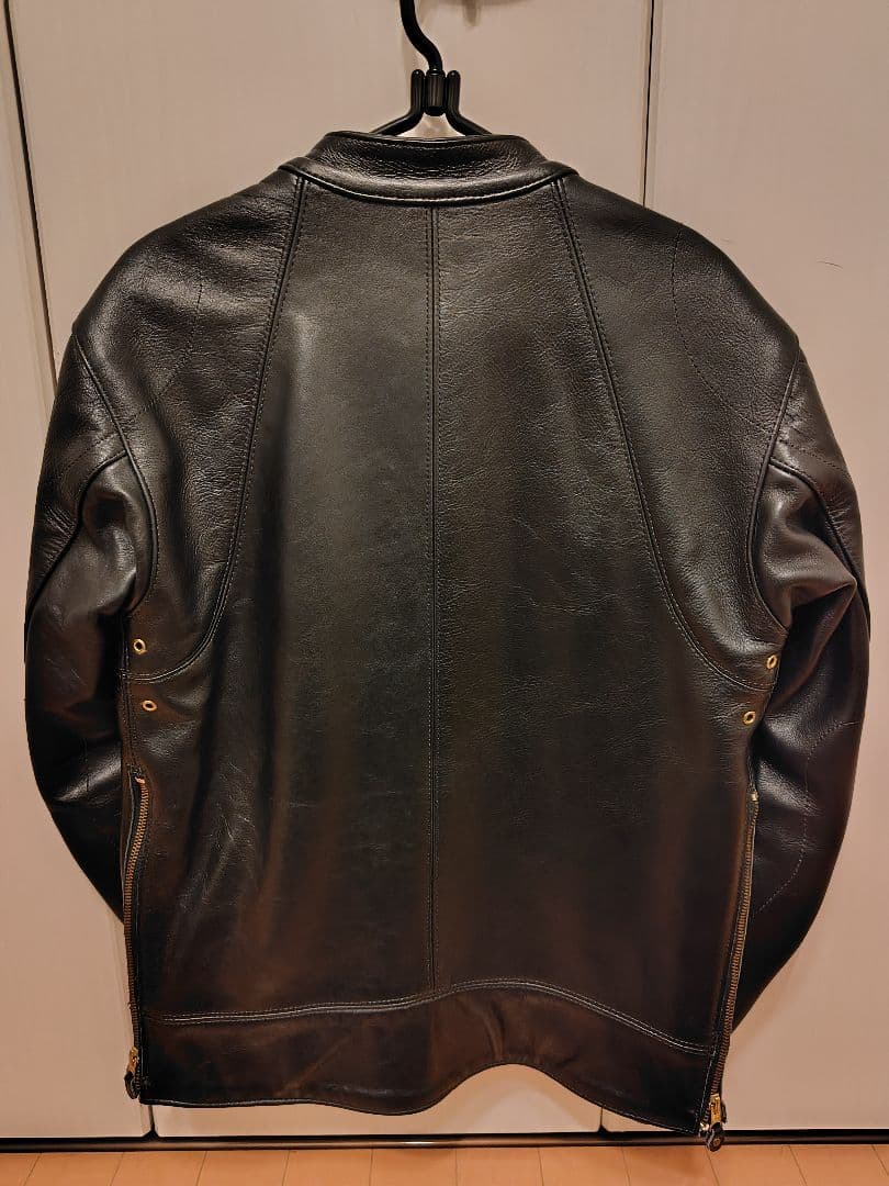VANSON/シングルライダースジャケット/ブラック/レア？美品