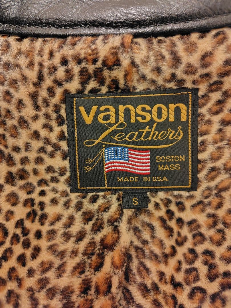 VANSON/シングルライダースジャケット/ブラック/レア？美品
