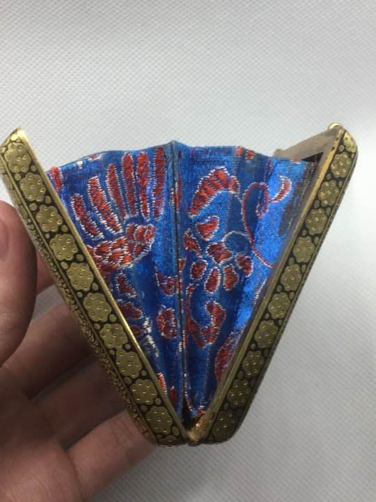 明治期　金象嵌　がま口 検索:駒井