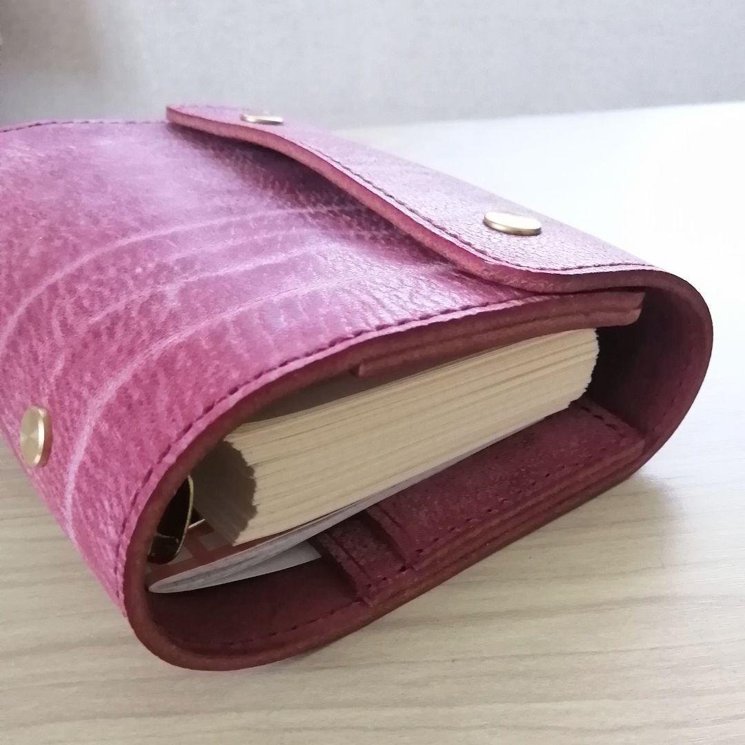 ミニ6 システム手帳 ワインレッド