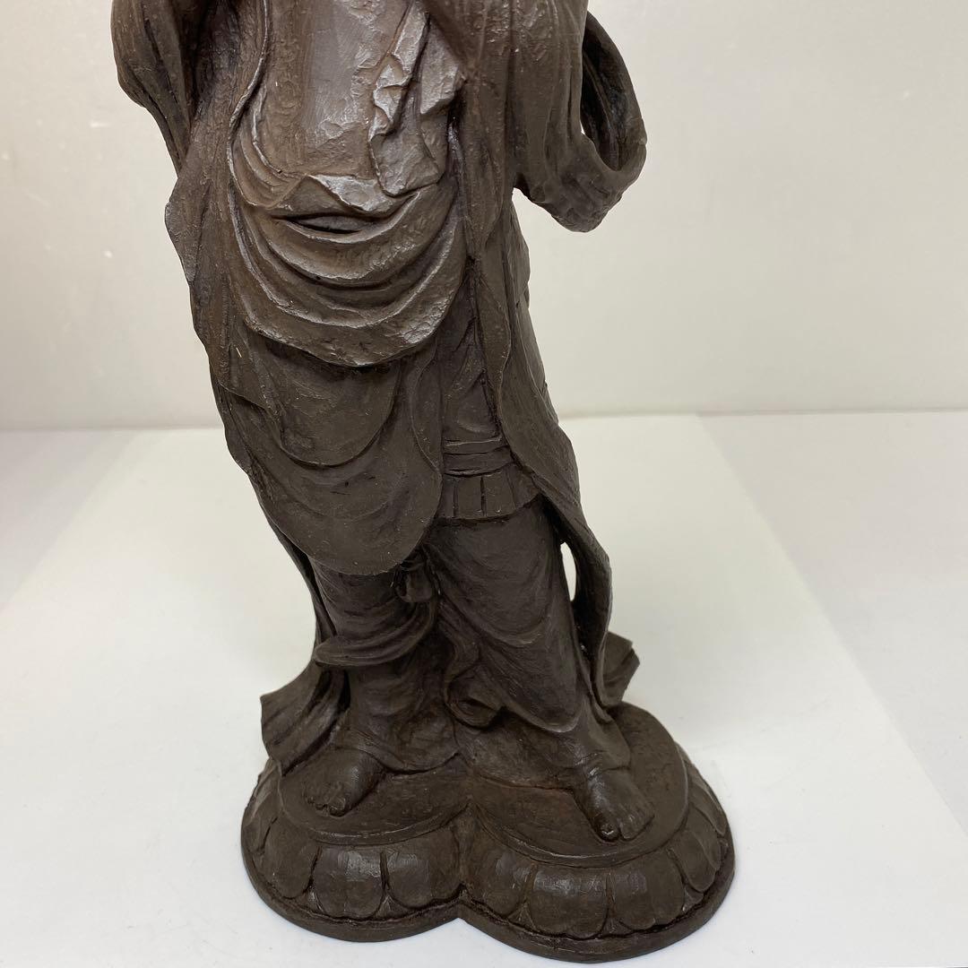 喜多敏勝　ブロンズ「幸笛」　共箱　3807g トヒト　東さ7-0713☆2F