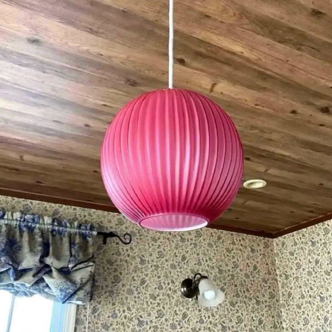 昭和レトロ　70’sペンダントライト　ビンテージ照明