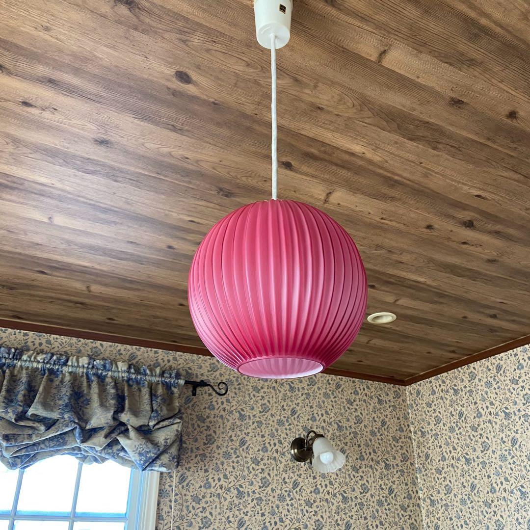 昭和レトロ　70’sペンダントライト　ビンテージ照明