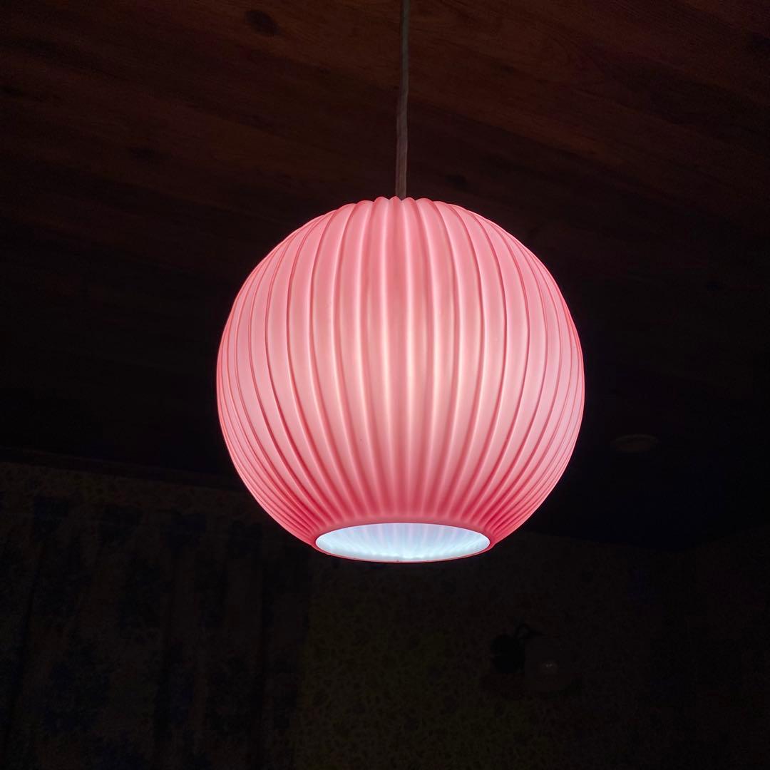 昭和レトロ　70’sペンダントライト　ビンテージ照明