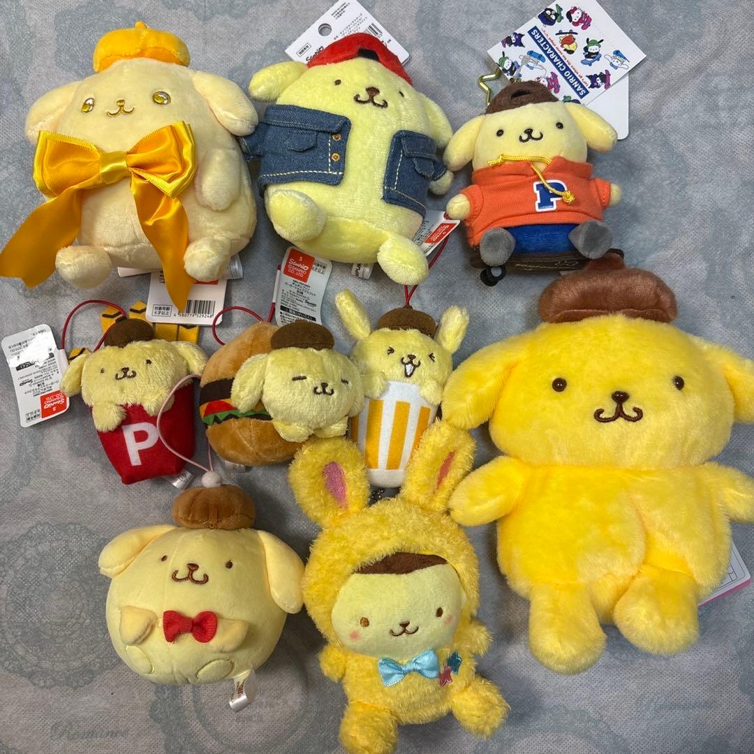 セール‼️【新品・ほぼタグ付き】ポムポムプリン マスコット ぬいぐるみ まとめ売り